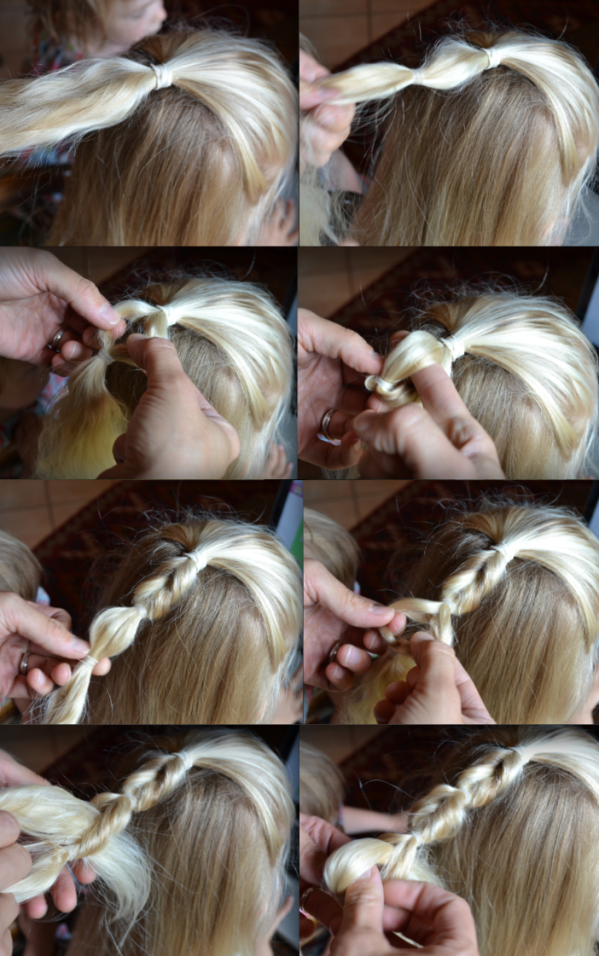 six flip half ponytail tutorial